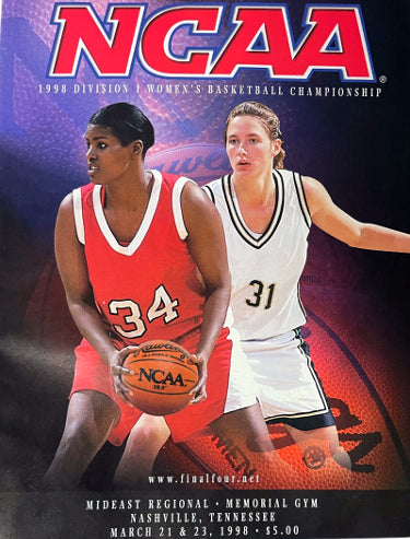 NCAA 1998 D1 Women's Basketball West Regional Championship Program (Nashville, TN March 21, 23 Lady Vols National Title)- NEW-Powers Sports Memorabilia