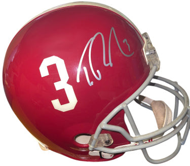 Trent Richardson Autographed Alabama Crimson Tide NCAA Riddell Full Size Rep Helmet #3 ?Çô Radtke Sports COA (2X BCS National Champ)-Powers Sports Memorabilia