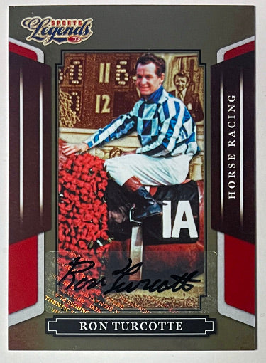 Ron Turcotte Autographed 2008 Donruss Legends Horse Racing Auto Card #127- /1370 (Triple Crown)-Powers Sports Memorabilia