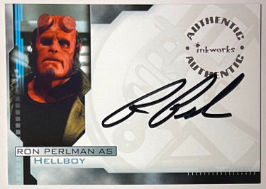 Ron Perlman Autographed 2004 Inkworks Hellboy Authentic On Card Auto-Powers Sports Memorabilia