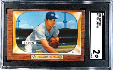 Don Larsen 1955 Bowman Card #67- SGC Graded 2 Good (New York Yankees/WS MVP/2X WS Champ)-Powers Sports Memorabilia