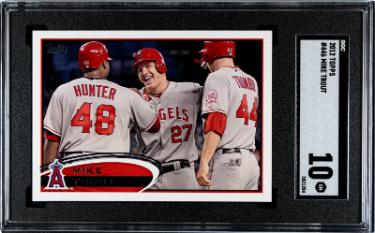 Mike Trout 2012 Topps Card #446- SGC Graded 10 Gem Mint (Los Angeles Angels/3X MVP)-Powers Sports Memorabilia