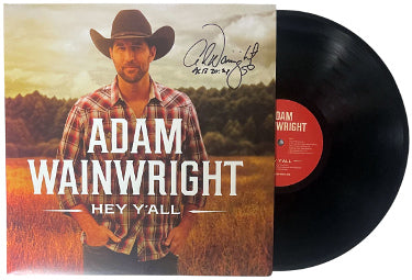Adam Wainwright Autographed 2024 Hey Y?ÇÖall Album Cover/LP/Vinyl/Record ACTS 20:24- COA (St Louis Cardinals)-Powers Sports Memorabilia