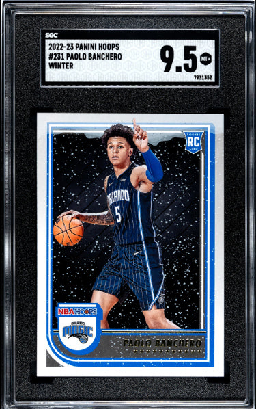 Paolo Banchero 2022-23 Panini Hoops Winter Rookie Card (RC) #231- SGC Graded 9.5 Mint+ (Orlando Magic)-Powers Sports Memorabilia