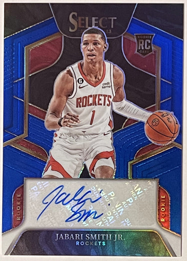 Jabari Smith, Jr. Autographed 2022-23 Panini Select Rookie Card (RC) #RS-JSH- /49 (Houston Rockets)-Powers Sports Memorabilia
