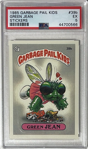 1985 Topps Garbage Pail Kids Series 1 Green Jean Stickers #39b- PSA Graded 5 EX-Powers Sports Memorabilia