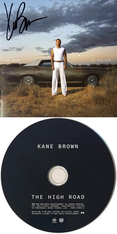 Kane Brown Autographed 2025 The High Road In Fog Album Cover Booklet w/ CD & Case- COA-Powers Sports Memorabilia