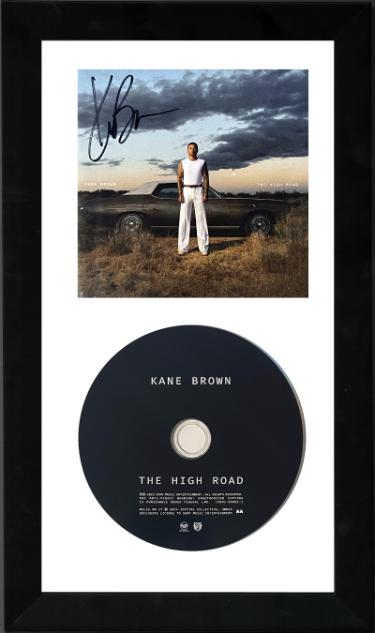 Kane Brown Autographed 2025 The High Road In Fog Album Cover Booklet with CD 6.5x12 Custom Framing- COA-Powers Sports Memorabilia
