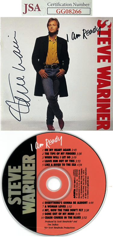 Steve Wariner Autographed 1991 I Am Ready Album Cover Booklet w/ CD & Case- JSA #GG08266-Powers Sports Memorabilia