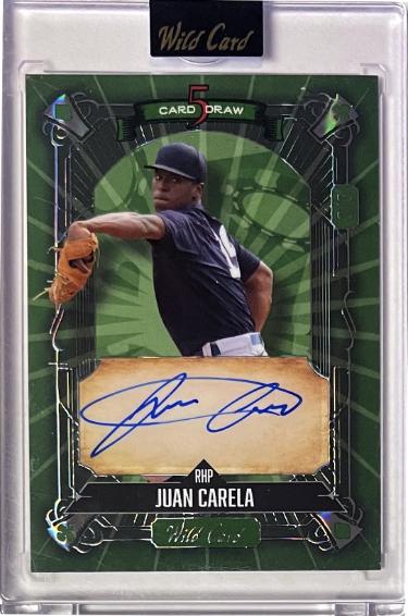Juan Carela Autographed 2024 Wild Card 5 Card Draw Auto Card #5CDC-JCA- /3 (Chicago White Sox /Factory Sealed)-Powers Sports Memorabilia