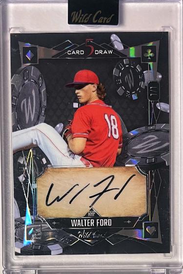 Walter Ford Autographed 2024 Wild Card 5 Card Draw Auto Card #5CDM-WFA- 1/1 (Seattle Mariners/Factory Sealed)-Powers Sports Memorabilia