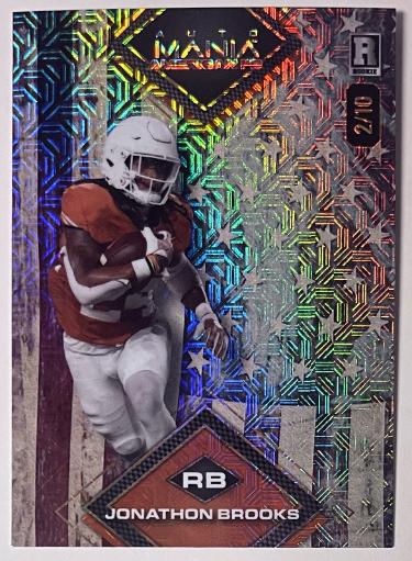Jonathon Brooks 2024 Wildcard American Auto Mania Rookie Card (RC) #AMAD-JB- /10 (Texas Longhorns/Carolina Panthers)-Powers Sports Memorabilia