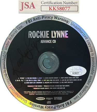 Rockie Lynne Autographed 2006 Self Titled Advance CD w/ Case- JSA #KK58077-Powers Sports Memorabilia