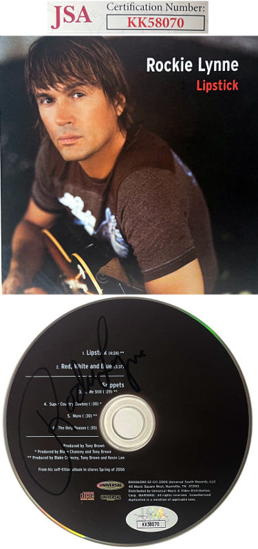 Rockie Lynne Autographed 2006 Lipstick 6 Track Sample CD/Self Titled Album w/ Case- JSA #KK58070-Powers Sports Memorabilia