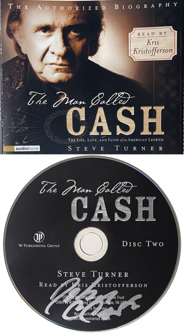 John Carter Cash Autographed 2004 "The Man Called Cash" /Johnny Cash Biography/Kristofferson Audiobook 3-Disc Set/Case?Çô COA-Powers Sports Memorabilia
