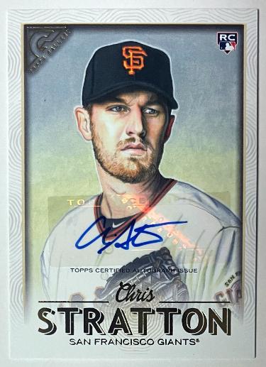 Chris Stratton Autographed 2018 Topps Gallery Certified Rookie Auto Card (RC) #8 (San Francisco Giants)-Powers Sports Memorabilia