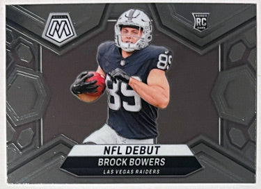 Brock Bowers 2024 Panini Mosaic NFL Debut Rookie Card (RC) #286 (Las Vegas Raiders)-Powers Sports Memorabilia