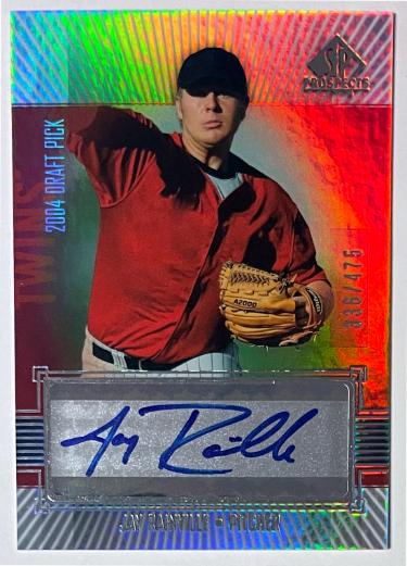 Jay Rainville Autographed 2004 SP Prospects Rookie Auto Card #318- /475 (Minnesota Twins)-Powers Sports Memorabilia