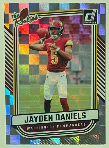 Jayden Daniels 2024 Panini Donruss The Rookies Card (RC) #TR-37 (Washington Commanders)-Powers Sports Memorabilia