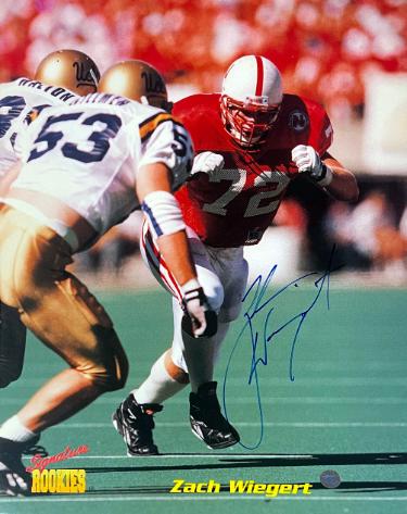 Zach Wiegert Autographed Signature Rookies 8x10 Photo- COA - (Nebraska/Rams/Jaguars)-Powers Sports Memorabilia