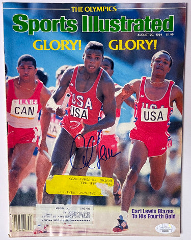 Carl Lewis Autographed 1984 Sports Illustrated Full Magazine- JSA #EE63281- 8/20/1984 (Team USA Olympics)-Powers Sports Memorabilia