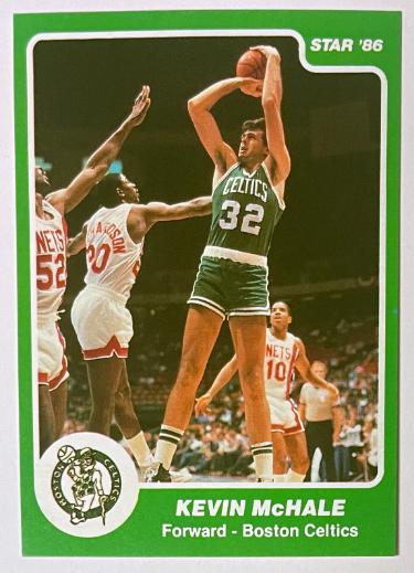 Kevin McHale 1985-86 Star Green Border Card #98 (Boston Celtics/HOF)-Powers Sports Memorabilia