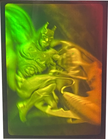 1995 Fleer BATMAN Forever Metal 3-D Hologram Chase Insert Card-Powers Sports Memorabilia
