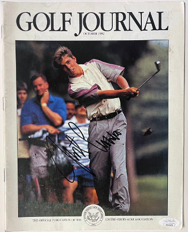 Justin Leonard Autographed Golf Journal Full Magazine October 1992 imperfect- JSA #EE63271 (no label)-Powers Sports Memorabilia