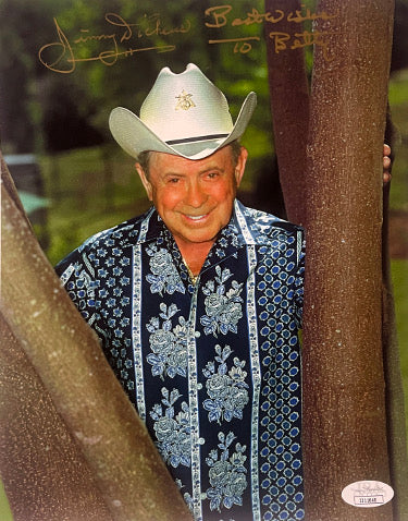 Little Jimmy Dickens Autographed Country Music 8x10 Photo Best Wishes To Betty- JSA #II11640-Powers Sports Memorabilia