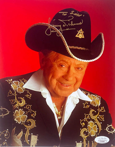 Little Jimmy Dickens Autographed Country Music 8x10 Photo To Sis- JSA #II11643-Powers Sports Memorabilia