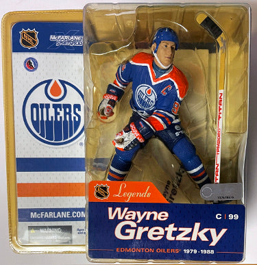 Wayne Gretzky McFarlane Legends Series 1 NIB Figure Edmonton Oilers Blue Sealed/Unopened-Powers Sports Memorabilia