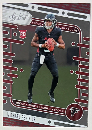 Michael Penix Jr. 2024 Panini Absolute Rookie Card (RC) #108 (Atlanta Falcons/Washington)-Powers Sports Memorabilia