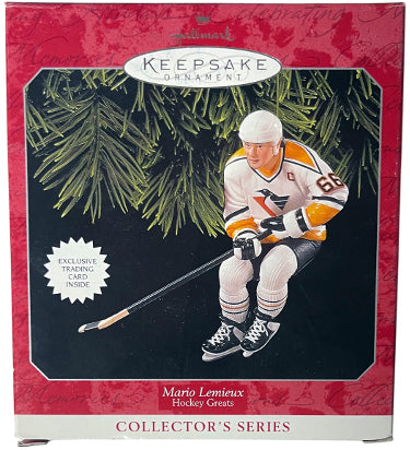 Mario Lemieux 1998 NHL Hallmark Hockey Keepsake Ornament Pittsburgh Penguins NIB/Unused/Original Packaging-Powers Sports Memorabilia