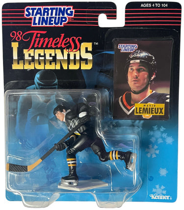Mario Lemieux 1998 Kenner Starting Lineup Figure MOC Pittsburgh Penguins & Card/Vintage/Unopened/Factory Sealed-Powers Sports Memorabilia