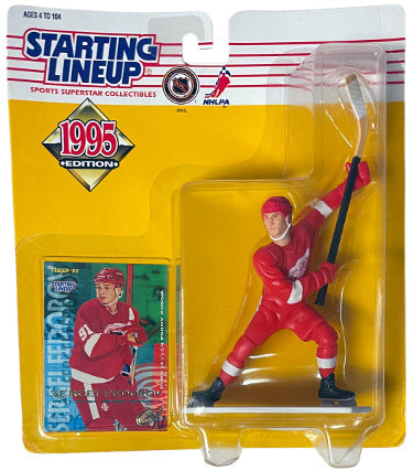 Sergei Fedorov 1995 Kenner Starting Lineup Figure MOC Detroit Red Wings & Card/Vintage/Unopened/Factory Sealed-Powers Sports Memorabilia