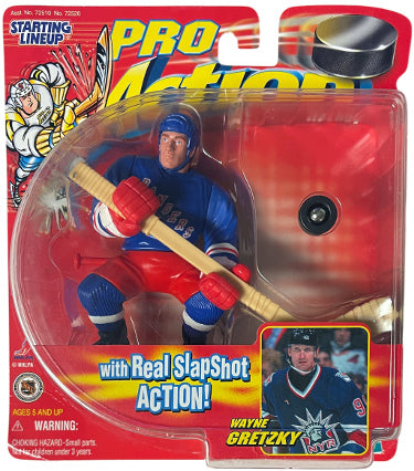 Wayne Gretzky 1988 Hasbro Starting Lineup Pro Action Figure MOC- NY Rangers/Vintage/Unopened/Factory Sealed-Powers Sports Memorabilia