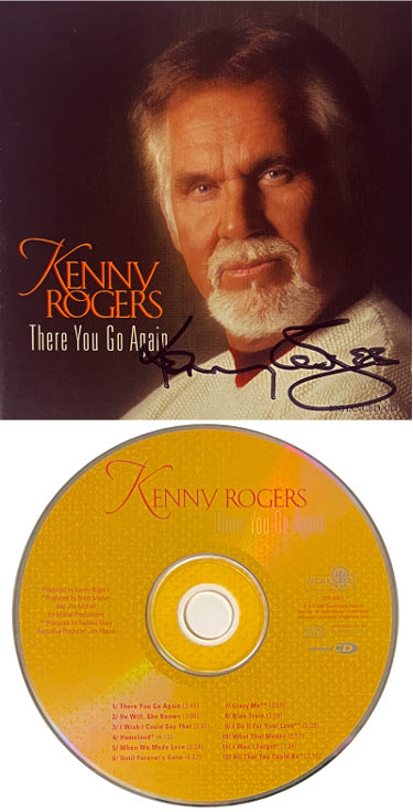 Kenny Rogers Autographed 2000 There You Go Again Album Cover Booklet w/ CD, Case- COA (Dreamcatcher Records)