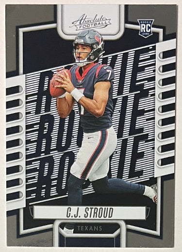 CJ/C.J. Stroud 2023 Panini Absolute Rookie Card (RC) #102 (Houston Texans)-Powers Sports Memorabilia