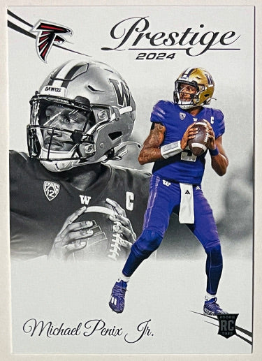 Michael Penix Jr. 2024 Panini Prestige Rookie Card (RC) #335 (Atlanta Falcons/Washington Huskies)-Powers Sports Memorabilia