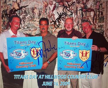 Jeff Fisher & Dave McGinnis Autographed Tennessee Titans Day 8x10 Photo 6/16/09 imperfect- COA-Powers Sports Memorabilia