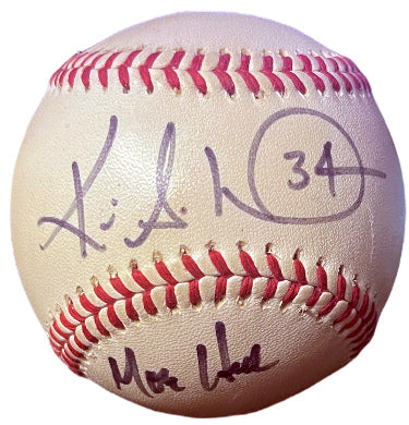 Kevin Millwood Autographed Wilson Official Major League Baseball #34 w/ Moe Hill toned- COA (Braves/Phillies)-Powers Sports Memorabilia