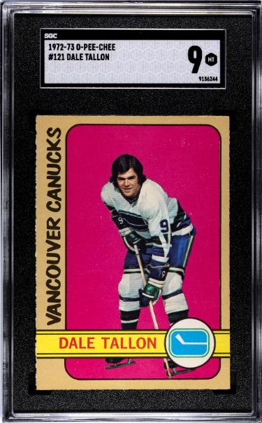 Dale Tallon 1972-73 O-Pee-Chee NHL Card #121- SGC Graded 9 Mint (Vancouver Canucks)-Powers Sports Memorabilia