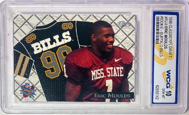 Eric Moulds 1996 Classic NFL Draft Rookie Card (RC) #RJ-8- WCG Graded 10 Gem Mint (Mississippi State/Buffalo Bills)-Powers Sports Memorabilia