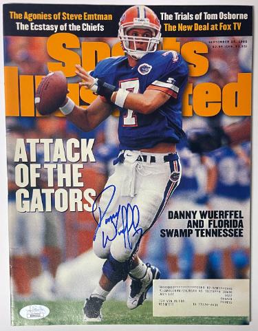 Danny Wuerffel Autographed Florida Gators Sports Illustrated Full Magazine 9/25/1995- JSA #EE60311 (Heisman)-Powers Sports Memorabilia