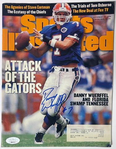 Danny Wuerffel Autographed Florida Gators Sports Illustrated Full Magazine 9/25/1995- JSA #EE60312 (Heisman)-Powers Sports Memorabilia