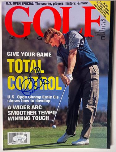 Ernie Els Autographed Golf Full Magazine June 1995- JSA #EE63304 (US Open Champ/No Label)-Powers Sports Memorabilia