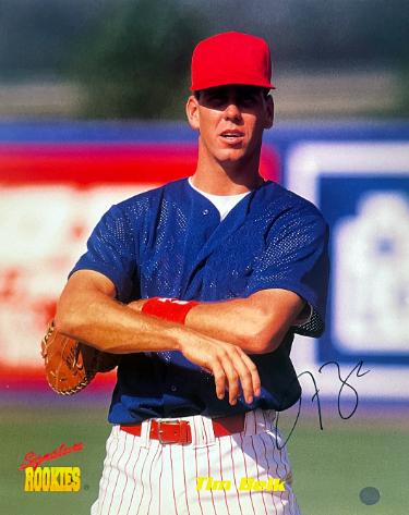 Tim Belk Autographed Signature Rookies 8x10 Photo- COA (Cincinnati Reds)-Powers Sports Memorabilia