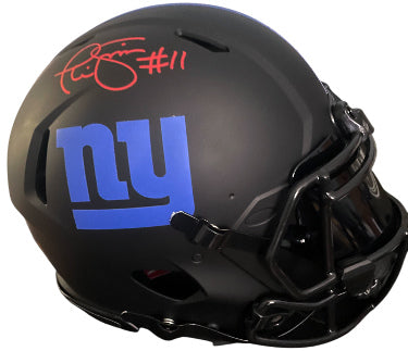 Phil Simms Autographed New York Giants Speed NFL FS Lunar Authentic Helmet #11 w/ Custom Visor #11- Fanatics-Powers Sports Memorabilia