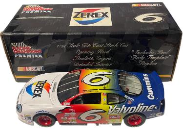 Mark Martin 1999 1/24 Zerex #6 Ford Taurus NASCAR Racing Champions Premier Collection Diecast Car /5000- COA-Powers Sports Memorabilia