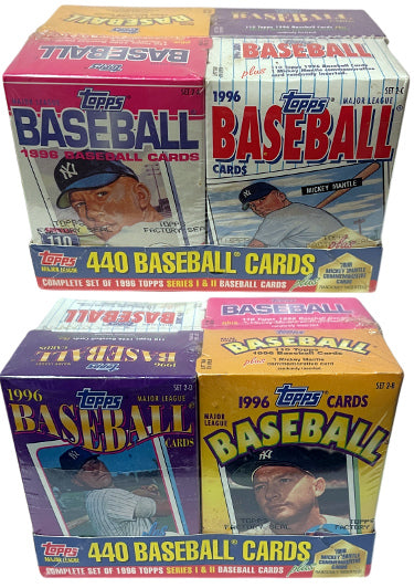 1996 Topps Baseball Cereal 4 Box Set - Series 1 & 2 ?Çô FACTORY SEALED/Mickey Mantle-Powers Sports Memorabilia